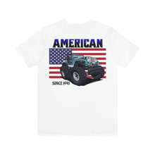 Load image into Gallery viewer, Jeep American Flag Unisex Tee