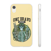Load image into Gallery viewer, One Bravo Skeleton Middle Finger Flexi Phone Case