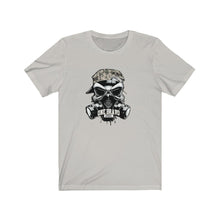 Load image into Gallery viewer, Skull w/Gas Mask Unisex Jersey Short Sleeve Tee