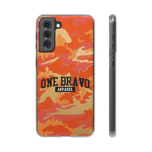 Load image into Gallery viewer, One Bravo Orange Camo Flexi Phone Case