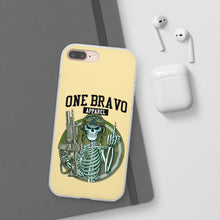 Load image into Gallery viewer, One Bravo Skeleton Middle Finger Flexi Phone Case