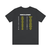 Load image into Gallery viewer, Phonetic Alphabet Unisex Tee