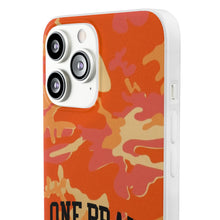 Load image into Gallery viewer, One Bravo Orange Camo Flexi Phone Case