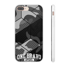 Load image into Gallery viewer, One Bravo Black Camo Flexi Phone Case