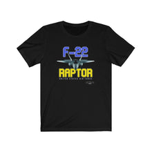 Load image into Gallery viewer, F-22 Raptor Aircraft Unisex Tee