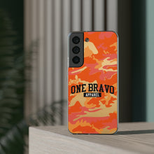 Load image into Gallery viewer, One Bravo Orange Camo Flexi Phone Case