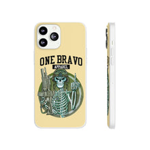 Load image into Gallery viewer, One Bravo Skeleton Middle Finger Flexi Phone Case