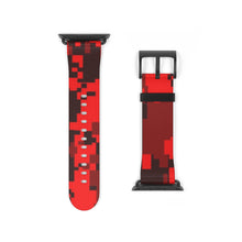 Load image into Gallery viewer, Red Digital Camo Apple Watch Band