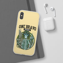 Load image into Gallery viewer, One Bravo Skeleton Middle Finger Flexi Phone Case
