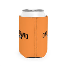 Load image into Gallery viewer, Orange Can Cooler Sleeve/ Black One Bravo Logo