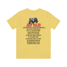 Load image into Gallery viewer, Jeep Rules Unisex Tee