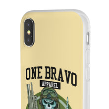 Load image into Gallery viewer, One Bravo Skeleton Middle Finger Flexi Phone Case