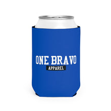 Load image into Gallery viewer, Blue Can Cooler Sleeve/ White One Bravo Logo