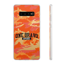 Load image into Gallery viewer, One Bravo Orange Camo Flexi Phone Case