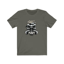 Load image into Gallery viewer, Skull w/Gas Mask Unisex Jersey Short Sleeve Tee