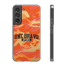 Load image into Gallery viewer, One Bravo Orange Camo Flexi Phone Case
