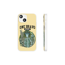 Load image into Gallery viewer, One Bravo Skeleton Middle Finger Flexi Phone Case