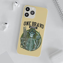 Load image into Gallery viewer, One Bravo Skeleton Middle Finger Flexi Phone Case
