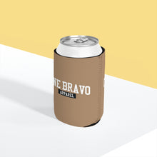 Load image into Gallery viewer, Brown Can Cooler Sleeve/ White One Bravo Logo