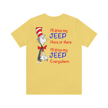 Load image into Gallery viewer, Dr. Suess Jeep Unisex Tee