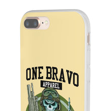 Load image into Gallery viewer, One Bravo Skeleton Middle Finger Flexi Phone Case