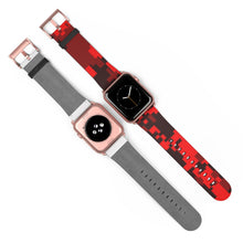 Load image into Gallery viewer, Red Digital Camo Apple Watch Band