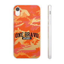 Load image into Gallery viewer, One Bravo Orange Camo Flexi Phone Case