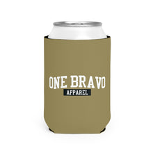 Load image into Gallery viewer, Olive Drab Can Cooler Sleeve/ White One Bravo Logo