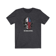 Load image into Gallery viewer, Skull and Flag Unisex Tee