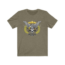 Load image into Gallery viewer, One Bravo Bald Eagle w/Guns Unisex Jersey Tee