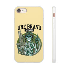 Load image into Gallery viewer, One Bravo Skeleton Middle Finger Flexi Phone Case