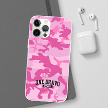 Load image into Gallery viewer, One Bravo Pink Camo Flexi Phone Case