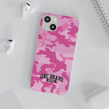 Load image into Gallery viewer, One Bravo Pink Camo Flexi Phone Case