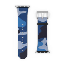 Load image into Gallery viewer, Blue Camo Apple Watch Band