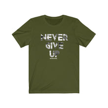 Load image into Gallery viewer, Never Give Up Unisex Tee