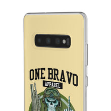 Load image into Gallery viewer, One Bravo Skeleton Middle Finger Flexi Phone Case