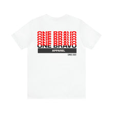 Load image into Gallery viewer, One Bravo Stacked Logo Unisex Tee