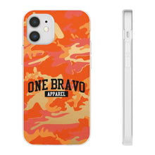 Load image into Gallery viewer, One Bravo Orange Camo Flexi Phone Case
