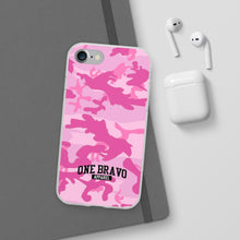 Load image into Gallery viewer, One Bravo Pink Camo Flexi Phone Case