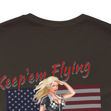 Load image into Gallery viewer, Keep'em Flying Nose Art Unisex Tee