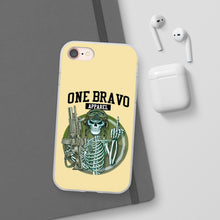 Load image into Gallery viewer, One Bravo Skeleton Middle Finger Flexi Phone Case