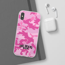 Load image into Gallery viewer, One Bravo Pink Camo Flexi Phone Case