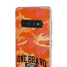 Load image into Gallery viewer, One Bravo Orange Camo Flexi Phone Case