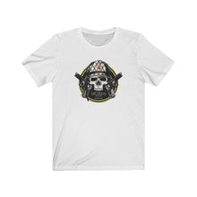 Load image into Gallery viewer, Skull w/Kevlar Helmet Unisex Tee