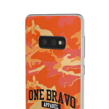 Load image into Gallery viewer, One Bravo Orange Camo Flexi Phone Case