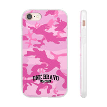 Load image into Gallery viewer, One Bravo Pink Camo Flexi Phone Case