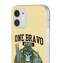 Load image into Gallery viewer, One Bravo Skeleton Middle Finger Flexi Phone Case