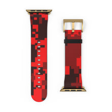 Load image into Gallery viewer, Red Digital Camo Apple Watch Band
