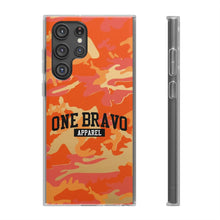 Load image into Gallery viewer, One Bravo Orange Camo Flexi Phone Case