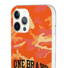 Load image into Gallery viewer, One Bravo Orange Camo Flexi Phone Case